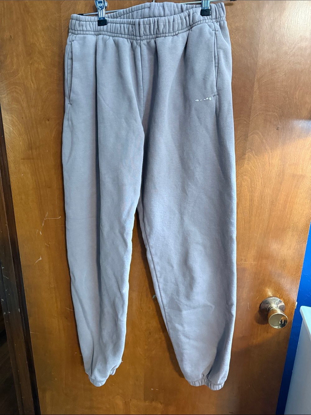 Roots Light Tan Elastic-Waist Joggers